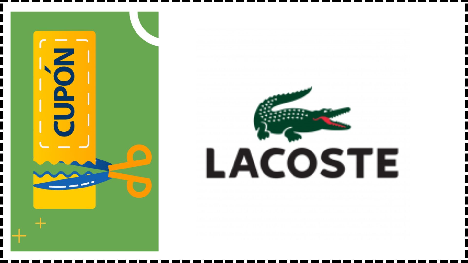 lacoste outlets descuentos cuponera black friday